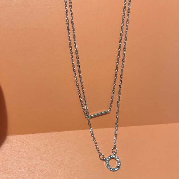 🦩Circle zirconia chain necklace🦩 - Picture 4 of 6